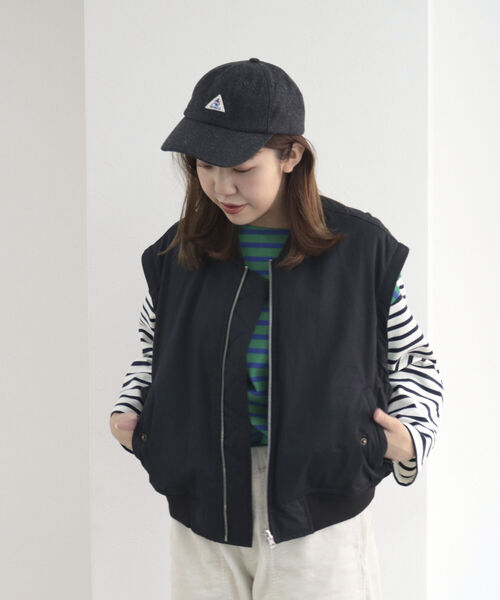 GEVACO（ゲバコ）の「【GEVACO/ゲバコ】メルトンキャップ（キャップ・レディース・チャコールグレー/ネイビー/ブラウン/レッド/オフホワイト・FREE）」の17枚目の写真