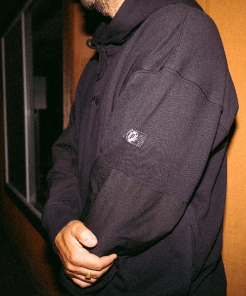 IPD（アイピーディー）の「【IPD】OG ELBOW PATCH HOODIE（スウェット・メンズ・オレンジ/ヘザーグレー/ブラック・MEDIUM/LARGE/X-LARGE）」の8枚目の写真