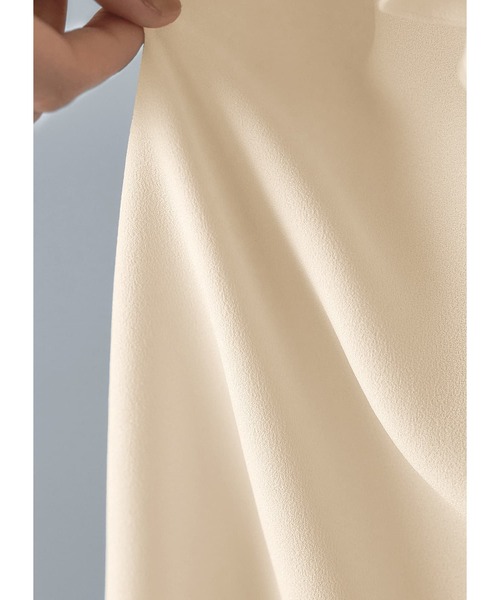 STYLE DELI(スタイルデリ)の「【LUXE】フリルドレープブラウス(シャツ/ブラウス・レディース・ナチュラル/グリーン系/ネイビー・FREE)」の11枚目の写真