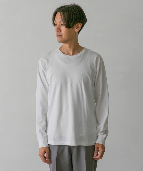 HANES（ヘインズ）の「『別注』Hanes×DOORS　2P Japan Fit LONG-SLEEVE T-SHIRTS（Tシャツ/カットソー・メンズ・ホワイト・MEDIUM/LARGE/X-LARGE）」の9枚目の写真