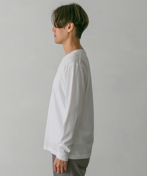 HANES（ヘインズ）の「『別注』Hanes×DOORS　2P Japan Fit LONG-SLEEVE T-SHIRTS（Tシャツ/カットソー・メンズ・ホワイト・MEDIUM/LARGE/X-LARGE）」の10枚目の写真