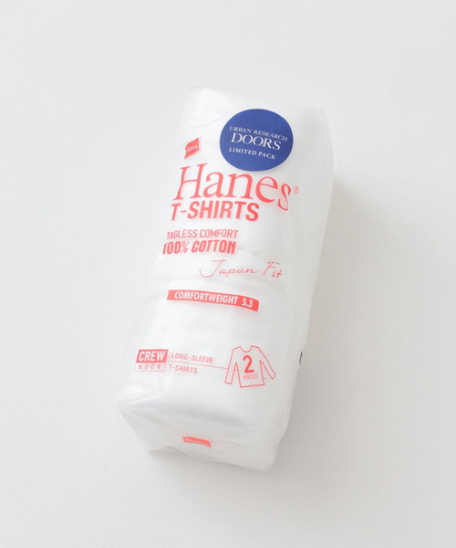 HANES（ヘインズ）の「『別注』Hanes×DOORS　2P Japan Fit LONG-SLEEVE T-SHIRTS（Tシャツ/カットソー・メンズ・ホワイト・MEDIUM/LARGE/X-LARGE）」の20枚目の写真