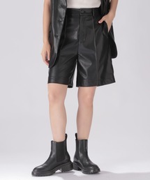 niko and... | エコレザーショートパンツ(その他パンツ)
