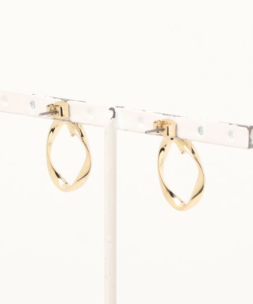 prose verse（プロズヴェール）の「ラインストーンフープピアス（ピアス（両耳用）・レディース・シルバー/ゴールド・ﾌﾘ-）」の3枚目の写真