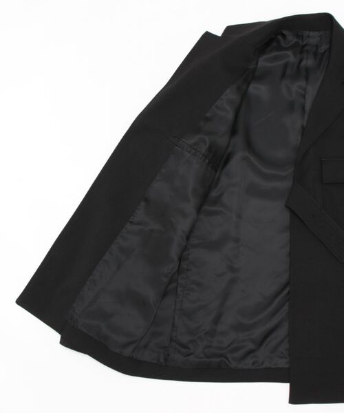 MR.GENTLEMAN（ミスタージェントルマン）の「【MISTERGENTLEMAN】BELTED TAYLORED JACKET（テーラードジャケット・メンズ・ブラック/ブラウン・M/L）」の4枚目の写真