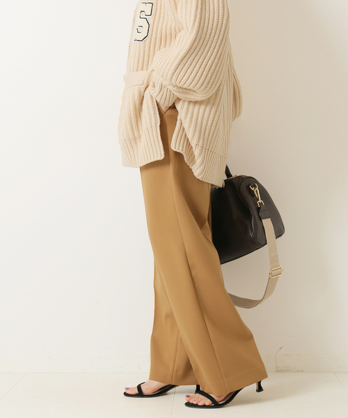 Spick & Span(スピックアンドスパン)の「ハイブリッドダブルクロスワンタックパンツ(その他パンツ・レディース・ブラック/グレー/キャメル・36/38)」の17枚目の写真
