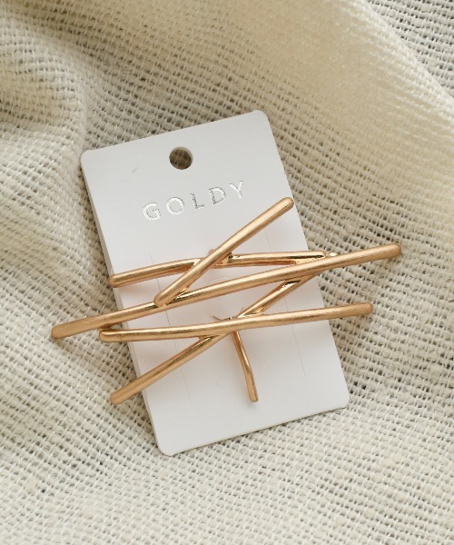 GOLDY(ゴールディ)の「ランダム ライン メタル ヘアカフ(ヘアゴム・レディース・ゴールド/シルバー系その他/ゴールド系その他/シルバー・FREE)」の4枚目の写真
