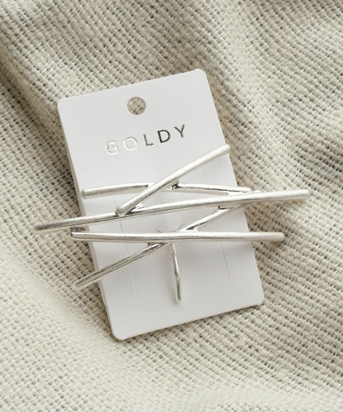 GOLDY(ゴールディ)の「ランダム ライン メタル ヘアカフ(ヘアゴム・レディース・ゴールド/シルバー系その他/ゴールド系その他/シルバー・FREE)」の6枚目の写真