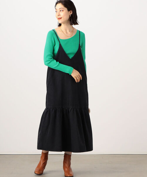 Rie Miller(リエミラー)の「《手洗い可能》ルナセルワイドリブアシメトリーネックプルオーバーニット(ニット/セーター・レディース・チャコールグレー/ピンク/グリーン/キナリ・38)」の13枚目の写真