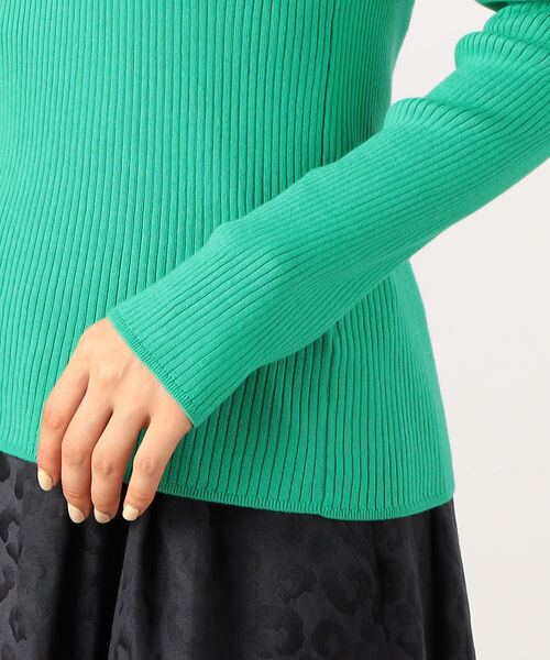 Rie Miller(リエミラー)の「《手洗い可能》ルナセルワイドリブアシメトリーネックプルオーバーニット(ニット/セーター・レディース・チャコールグレー/ピンク/グリーン/キナリ・38)」の19枚目の写真