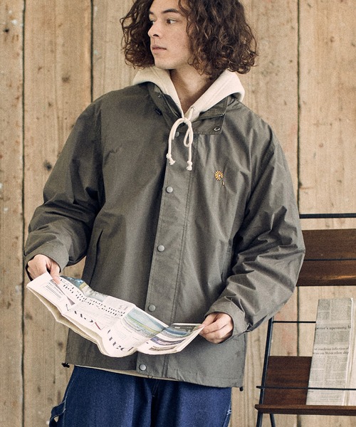 UN-FILLED(アンフィルド)の「mj8914-Gerbera one point stitched stand Jacket スタンドジャケット(ブルゾン・メンズ・ブラック/オリーブ・S/M/L/XL)」の3枚目の写真