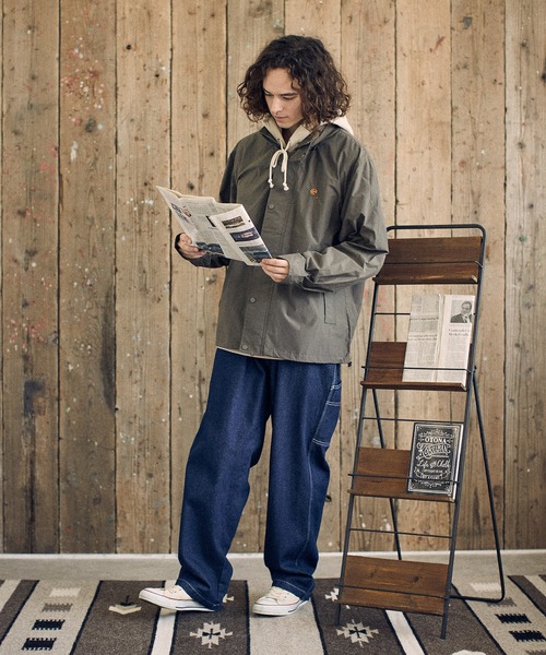 UN-FILLED(アンフィルド)の「mj8914-Gerbera one point stitched stand Jacket スタンドジャケット(ブルゾン・メンズ・ブラック/オリーブ・S/M/L/XL)」の6枚目の写真