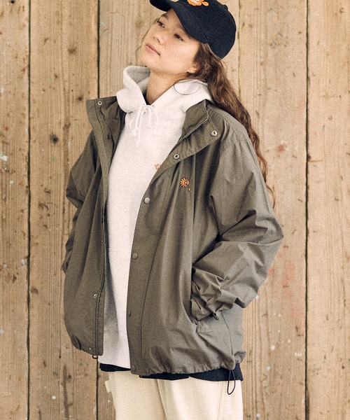 UN-FILLED(アンフィルド)の「mj8914-Gerbera one point stitched stand Jacket スタンドジャケット(ブルゾン・メンズ・ブラック/オリーブ・S/M/L/XL)」の7枚目の写真