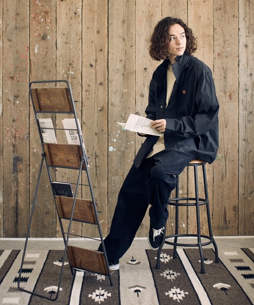 UN-FILLED(アンフィルド)の「mj8914-Gerbera one point stitched stand Jacket スタンドジャケット(ブルゾン・メンズ・ブラック/オリーブ・S/M/L/XL)」の13枚目の写真