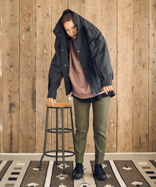 UN-FILLED(アンフィルド)の「mj8914-Gerbera one point stitched stand Jacket スタンドジャケット(ブルゾン・メンズ・ブラック/オリーブ・S/M/L/XL)」の17枚目の写真