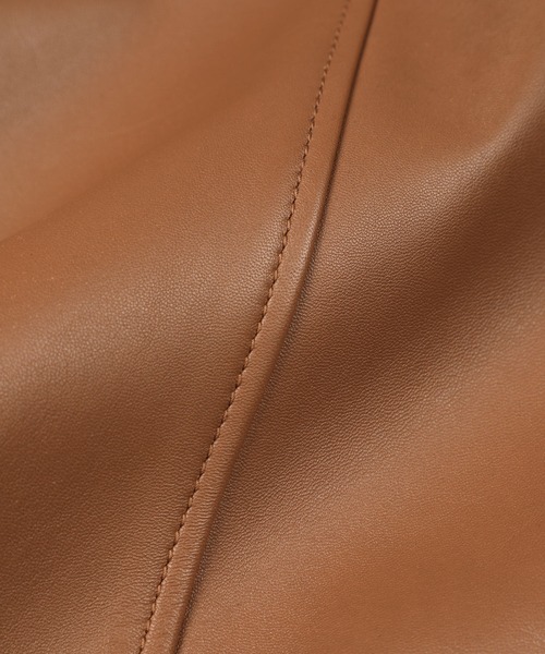 The DUFFER of ST.GEORGE(ザダファーオブセントジョージ)の「SINGLE RIDERS:シープナッパ シングル ライダースジャケット(ライダースジャケット・メンズ・ブラック/ブラウン・SMALL/MEDIUM/LARGE/X-LARGE)」の16枚目の写真