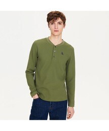 ロングスリーブヘンリーネックTシャツ