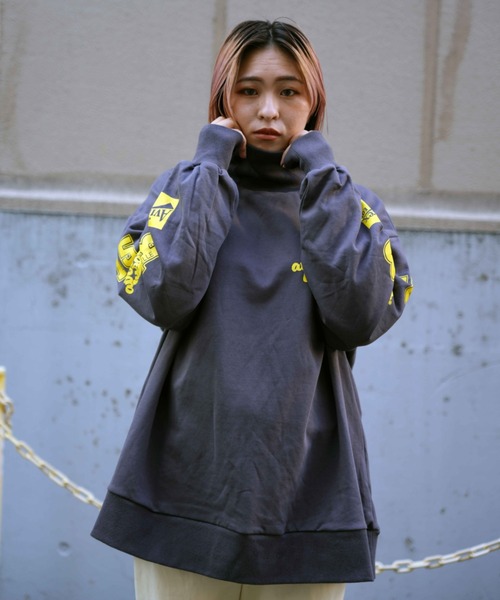 AVIREX（アヴィレックス）の「≪WEB&DEPOT限定≫SWEAT SLEEVE PRINT PULLOVER/ スウェットスリーブプリントプルオーバー（スウェット・レディース・ホワイト/チャコールグレー・FREE）」の15枚目の写真