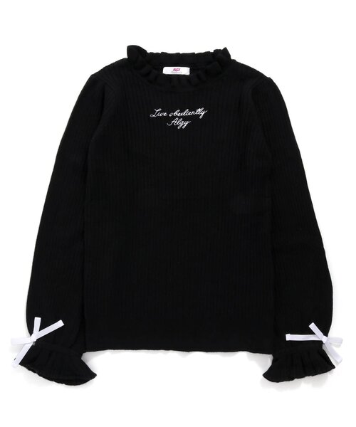 algy（アルジー）の「キャンディ袖リブニット（ニット/セーター・キッズ・ブラック/アイボリー/ブラウン・XX-SMALL/X-SMALL/MEDIUM/SMALL）」の9枚目の写真