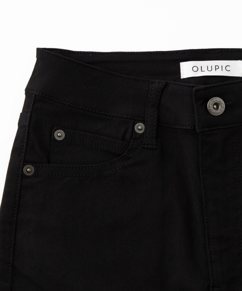 OLUPIC(オルピック)の「OLUPIC/【WEB限定】ハイウエストツイルフレアパンツ(デニムパンツ・レディース・ブラック・SMALL/MEDIUM/LARGE)」の7枚目の写真