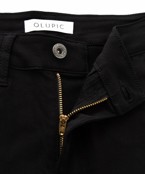 OLUPIC(オルピック)の「OLUPIC/【WEB限定】ハイウエストツイルフレアパンツ(デニムパンツ・レディース・ブラック・SMALL/MEDIUM/LARGE)」の8枚目の写真