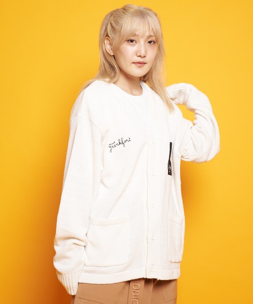 JACKROSE（ジャックローズ）の「JE-CRS0-ニットVカーデスタジャン（カーディガン/ボレロ・メンズ・ブラック/アイボリー/グリーン・M/L）」の12枚目の写真