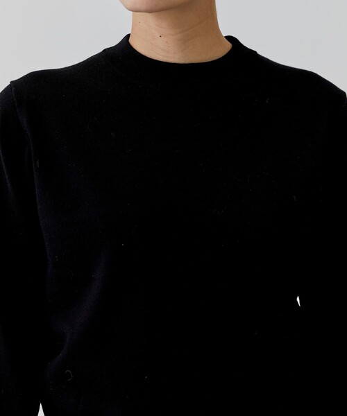 city（シティ）の「【CITY】ファインウールロングスリーブニット[洗える]（ニット/セーター・レディース・ブラック/オレンジ/ブルー・FREE）」の8枚目の写真