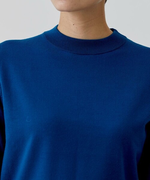 city（シティ）の「【CITY】ファインウールロングスリーブニット[洗える]（ニット/セーター・レディース・ブラック/オレンジ/ブルー・FREE）」の20枚目の写真