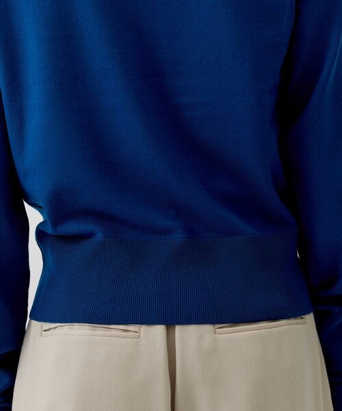 city（シティ）の「【CITY】ファインウールロングスリーブニット[洗える]（ニット/セーター・レディース・ブラック/オレンジ/ブルー・FREE）」の12枚目の写真