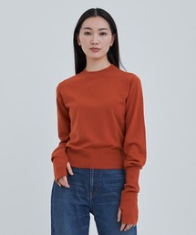 city | 【CITY】ファインウールロングスリーブニット[洗える](ニット/セーター)