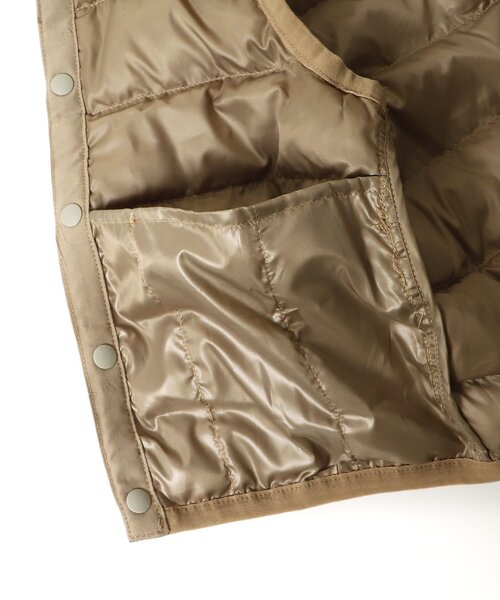 BREEZE（ブリーズ）の「【洗濯機でお洗濯OK】インナーキルトベスト_ウォッシャブル（ダウンベスト・キッズ・ベージュ/ブラック・110/90/100/120/130/80/140）」の18枚目の写真