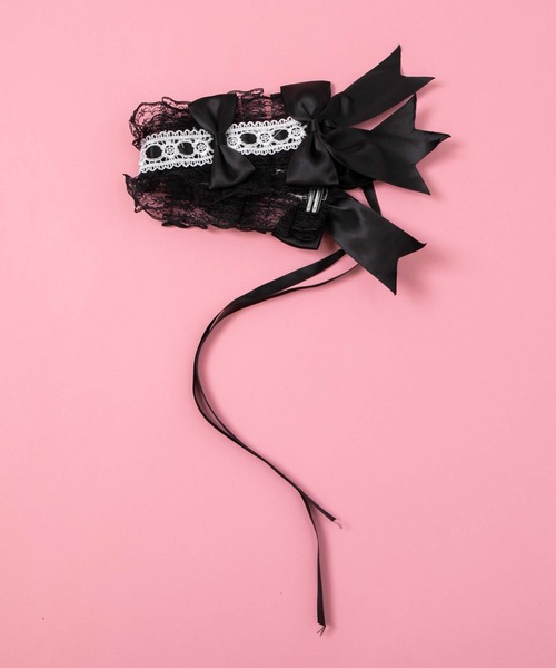 WEGO(ウィゴー)の「WEGO/【一部店限定】ダブルリボン付きヘッドドレス(カチューシャ・レディース・ホワイト/ブラック・FREE)」の12枚目の写真