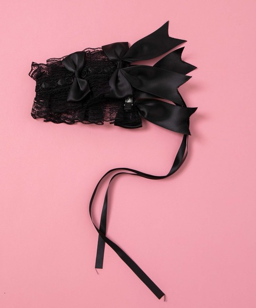 WEGO(ウィゴー)の「WEGO/【一部店限定】ダブルリボン付きヘッドドレス(カチューシャ・レディース・ホワイト/ブラック・FREE)」の7枚目の写真