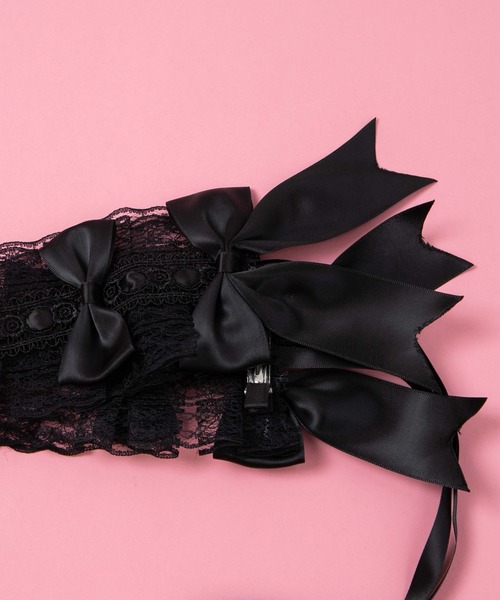 WEGO(ウィゴー)の「WEGO/【一部店限定】ダブルリボン付きヘッドドレス(カチューシャ・レディース・ホワイト/ブラック・FREE)」の8枚目の写真