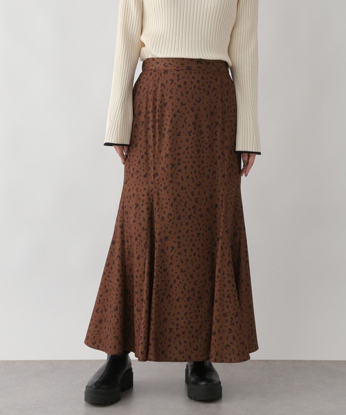 LOWRYS FARM（ローリーズファーム）の「キリカエガラフレアスカート　174392（スカート・レディース・アイボリー/ブラウン/ブラック・FREE）」の9枚目の写真