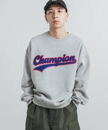 Champion（チャンピオン）の「Champion チャンピオン オーバーサイズ 裏起毛ブランドロゴサガラ刺繍クルーネックスウェット C3-W029（スウェット・メンズ）」