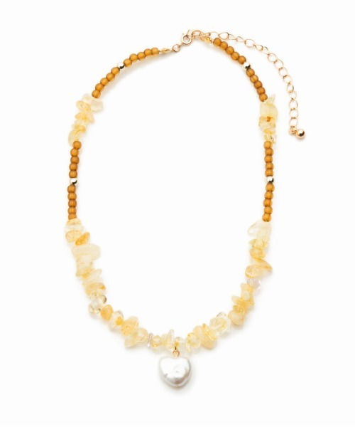 Casselini（キャセリーニ）の「Casselini(キャセリーニ)さざれチョーカー（ネックレス・レディース・ブラック/ブラウン/パープル/クリア・FREE）」の5枚目の写真