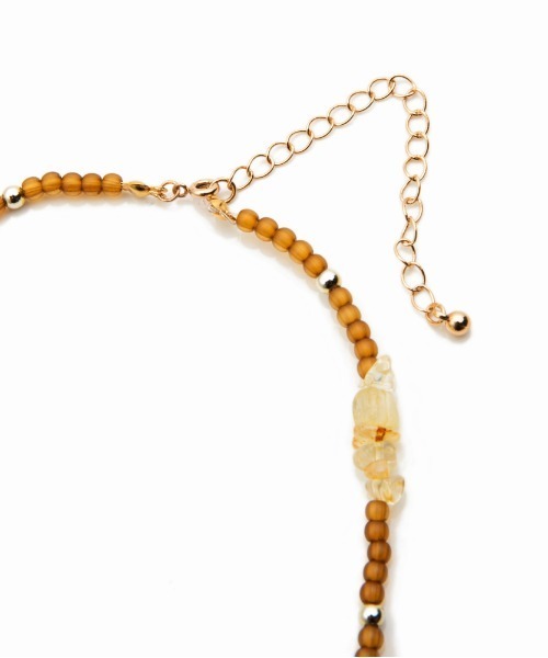 Casselini（キャセリーニ）の「Casselini(キャセリーニ)さざれチョーカー（ネックレス・レディース・ブラック/ブラウン/パープル/クリア・FREE）」の8枚目の写真