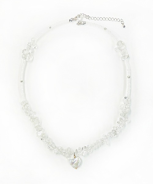 Casselini（キャセリーニ）の「Casselini(キャセリーニ)さざれチョーカー（ネックレス・レディース・ブラック/ブラウン/パープル/クリア・FREE）」の14枚目の写真