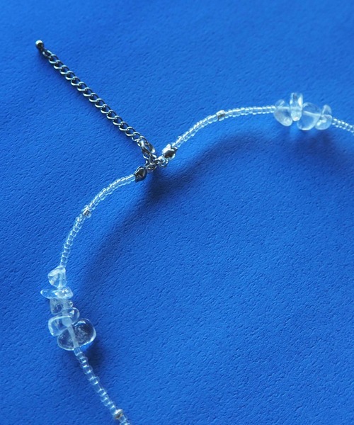 Casselini（キャセリーニ）の「Casselini(キャセリーニ)さざれチョーカー（ネックレス・レディース・ブラック/ブラウン/パープル/クリア・FREE）」の18枚目の写真