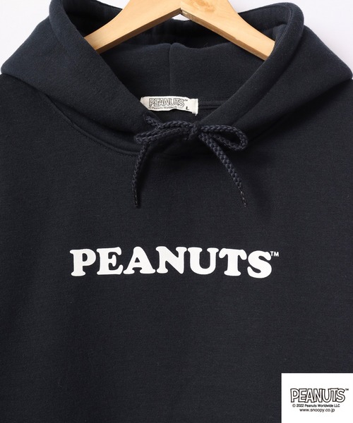 PEANUTS(ピーナッツ)の「PEANUTS スヌーピー 裏起毛スウェット パーカー(パーカー・レディース・ネイビー/オフホワイト/オレンジ・L/M/LL)」の21枚目の写真