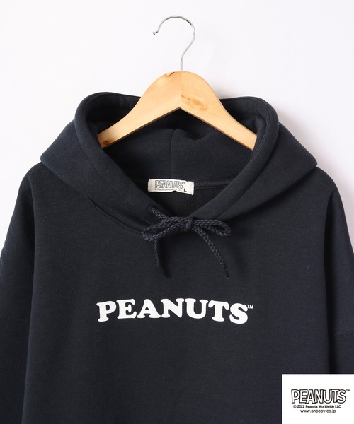 PEANUTS(ピーナッツ)の「PEANUTS スヌーピー 裏起毛スウェット パーカー(パーカー・レディース・ネイビー/オフホワイト/オレンジ・L/M/LL)」の20枚目の写真