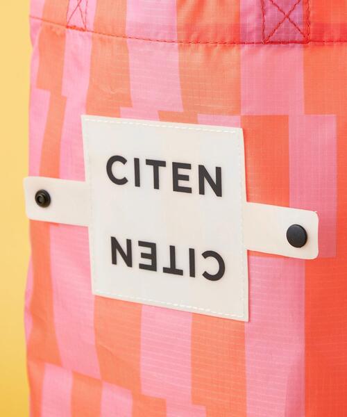 CITEN(シテン)の「<CITEN>くるくるパッチン ストライプ トートバッグ S(エコバッグ/サブバッグ・レディース・ブラック/ケリー/コバルトブルー/ピンク・FREE)」の8枚目の写真