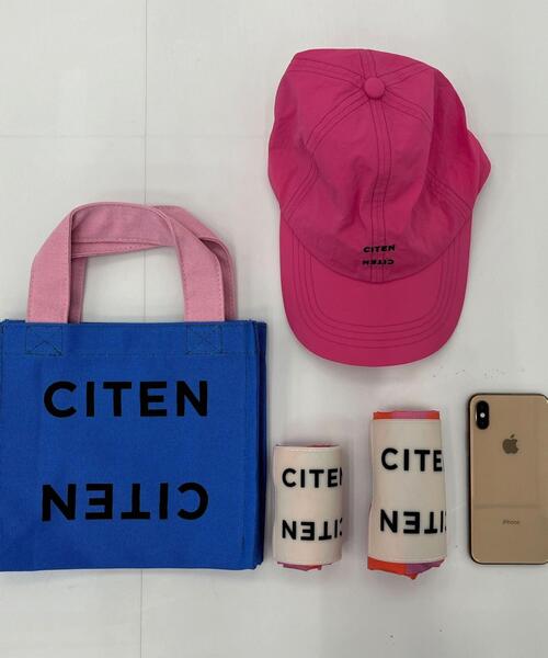 CITEN(シテン)の「<CITEN>くるくるパッチン ストライプ トートバッグ S(エコバッグ/サブバッグ・レディース・ブラック/ケリー/コバルトブルー/ピンク・FREE)」の21枚目の写真