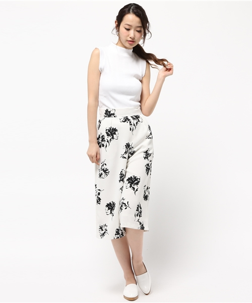 ROSE BUD（ローズバッド）の「LCTT-15191 HI/N SLV-LESS TOP（Tシャツ/カットソー・レディース・ホワイト/ミックスグレー/オリーブ/ブラック・ONE SIZE）」の5枚目の写真