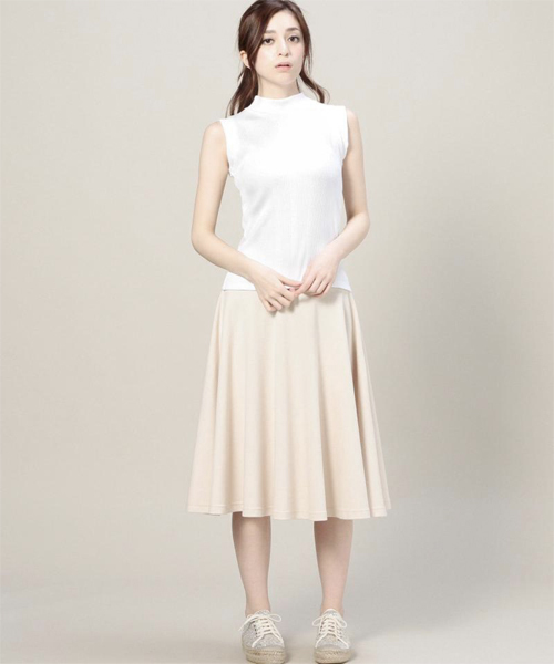 ROSE BUD（ローズバッド）の「LCTT-15191 HI/N SLV-LESS TOP（Tシャツ/カットソー・レディース・ホワイト/ミックスグレー/オリーブ/ブラック・ONE SIZE）」の12枚目の写真