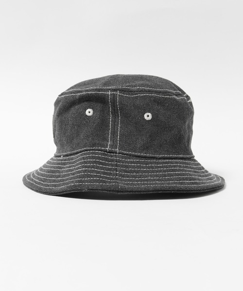 STUSSY(ステューシー)の「STUSSY/ステューシー CANVAS WORKGEAR BUCKET HAT バケットハット(ハット・メンズ・ピンク/ネイビー/ブラック・L/XL/S/M)」の14枚目の写真