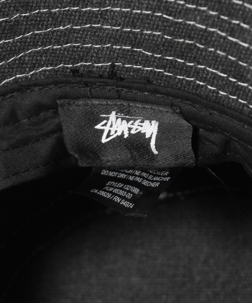 STUSSY(ステューシー)の「STUSSY/ステューシー CANVAS WORKGEAR BUCKET HAT バケットハット(ハット・メンズ・ピンク/ネイビー/ブラック・L/XL/S/M)」の6枚目の写真
