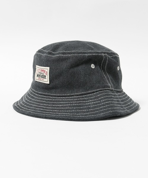 STUSSY(ステューシー)の「STUSSY/ステューシー CANVAS WORKGEAR BUCKET HAT バケットハット(ハット・メンズ・ピンク/ネイビー/ブラック・L/XL/S/M)」の15枚目の写真