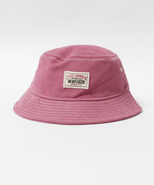 STUSSY(ステューシー)の「STUSSY/ステューシー CANVAS WORKGEAR BUCKET HAT バケットハット(ハット・メンズ・ピンク/ネイビー/ブラック・L/XL/S/M)」の11枚目の写真
